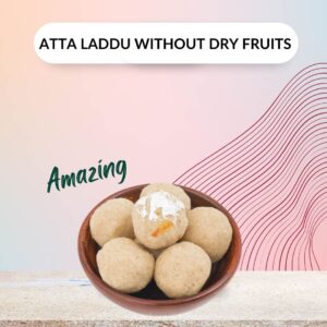 Atta Laddu without Dry Fruits