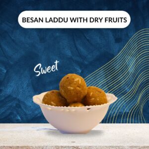 Besan Laddu with Dry Fruits